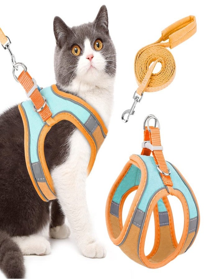 BITTZOOT Cat Harness and Lead Set, Escape Proof & Reflective Kitten Vest for Walking and Traveling, Step in Harnesses with Lightweight Soft Mesh （Medium - Image 1